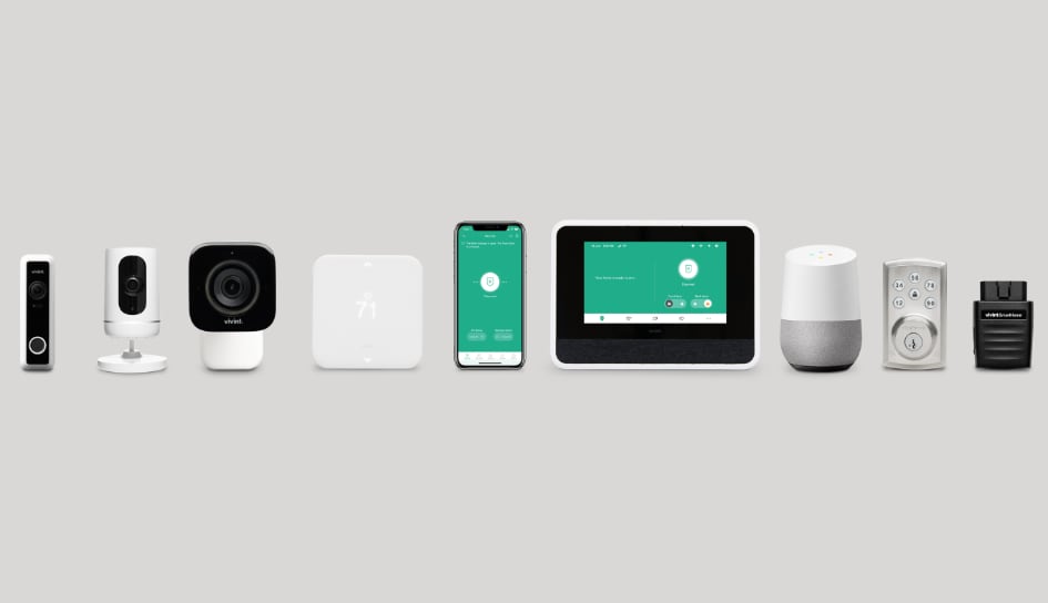 Vivint home security product line in Lawrence